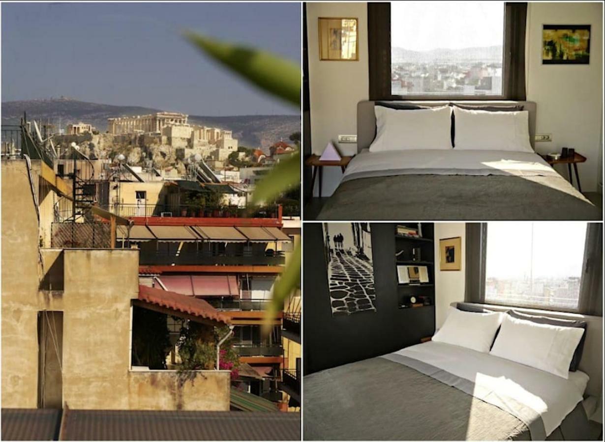 Stylish Penthouse With Acropolis And 360 View Lejlighed Athen Eksteriør billede